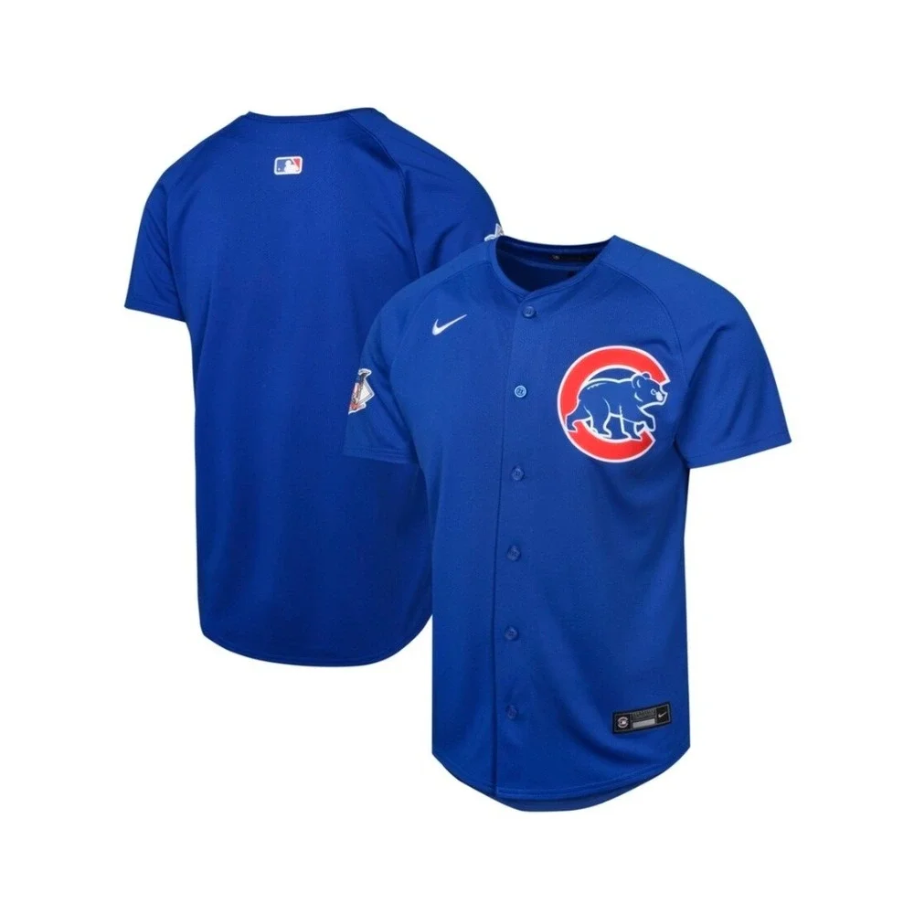 Nike Chicago Cubs MLB Kids Large Royal Alternate Limited Jersey SS Size 14/6 - Picture 1 of 7